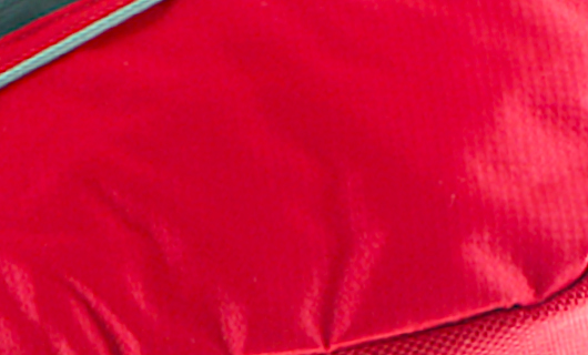 Tissu polyester résistant sacoches harnais confort trek rouge