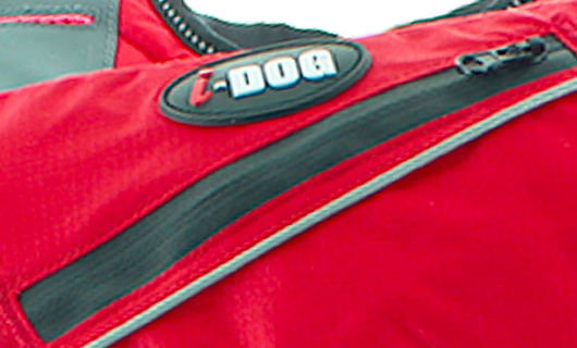 Fermeture glissière imperméable sacoches harnais confort trek rouge randonnée canicross